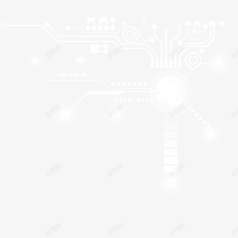 科技线路图png免抠素材_88icon https://88icon.com 互联网 发光 科技 线路 装饰图案