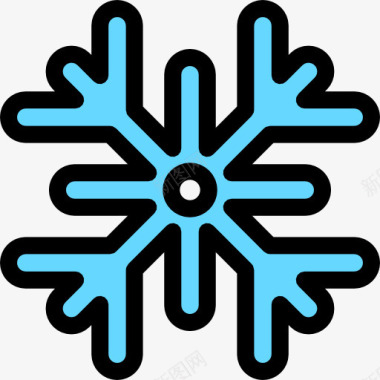冬天雪人Snowflake图标图标