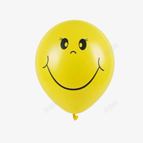 黄色笑脸气球装饰元素png免抠素材_88icon https://88icon.com 元素 气球 笑脸 装饰 黄色