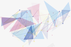 科技折线创意商务三角形折线高清图片
