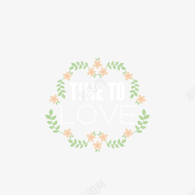 主题免抠图片花枝婚礼logo矢量图图标图标