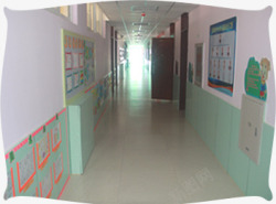 幼儿园学校走廊素材