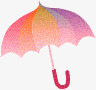 彩色雨伞卡通布偶可爱彩色雨伞高清图片