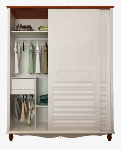 美式家具展架美式整体两移门衣柜高清图片