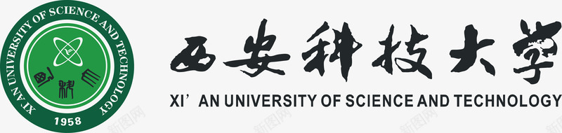 西安科技大学logo矢量图图标图标