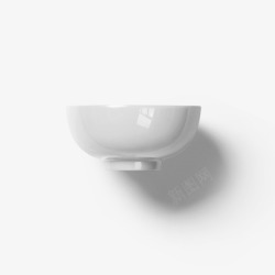 餐具摆放白色陶瓷碗高清图片
