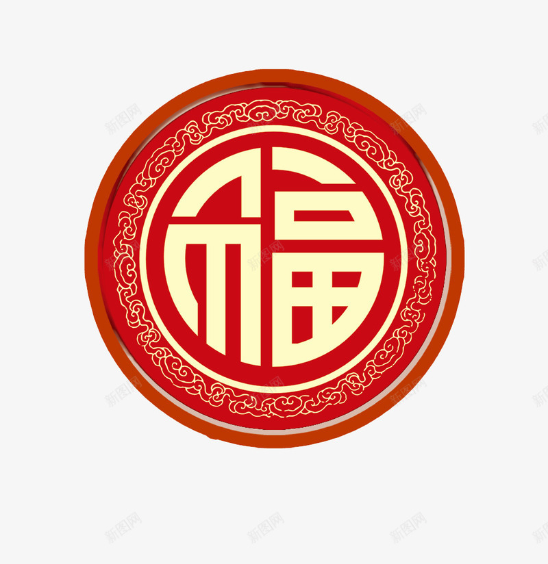 金色福字中国风大图psd免抠素材_88icon https://88icon.com 中国风 大图 福 金色 高清