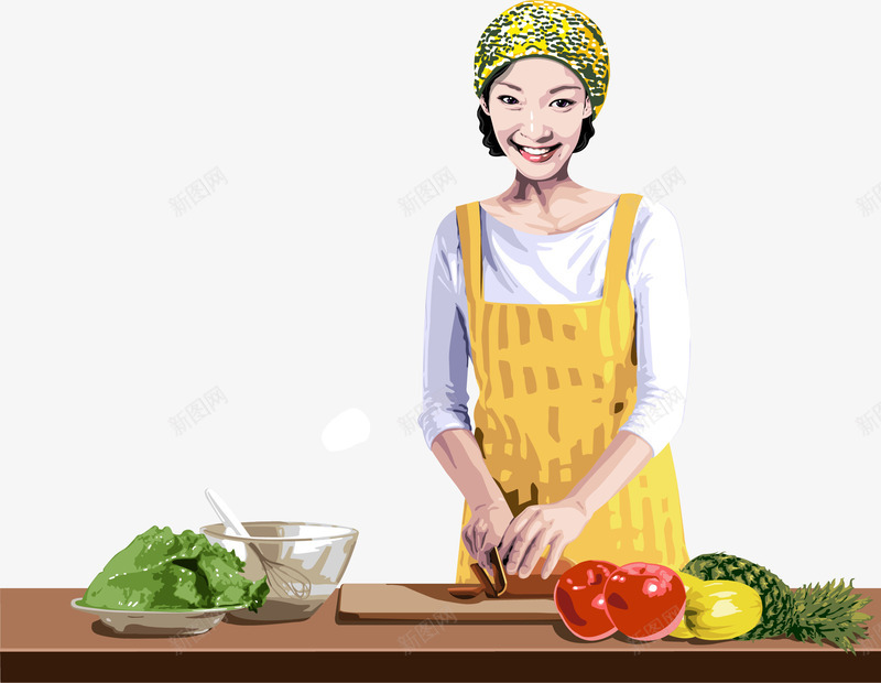 妈妈正在做饭png免抠素材_88icon https://88icon.com 主妇 做饭 妈妈的味道 家庭 家的味道 美味 食物