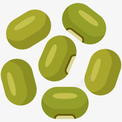 绿豆干货插画矢量图素材