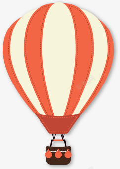 热气球卡通飞翔热气球素材