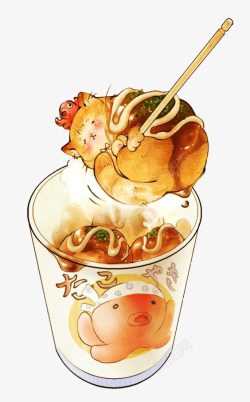 章鱼小丸子素材