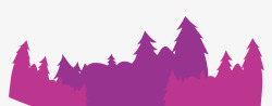 深紫色森林树木背景素材