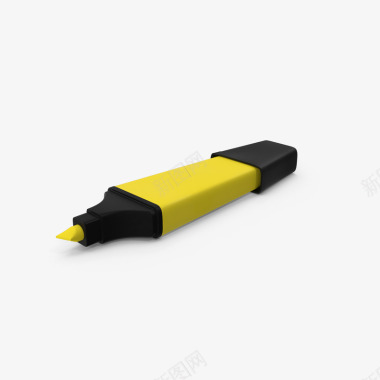 不粘锅专用黄色的荧光笔图标图标