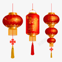 中国分红灯笼合集素材