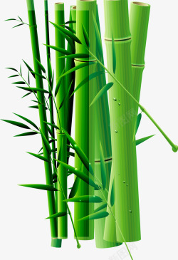 卡通竹子竹节装饰素材