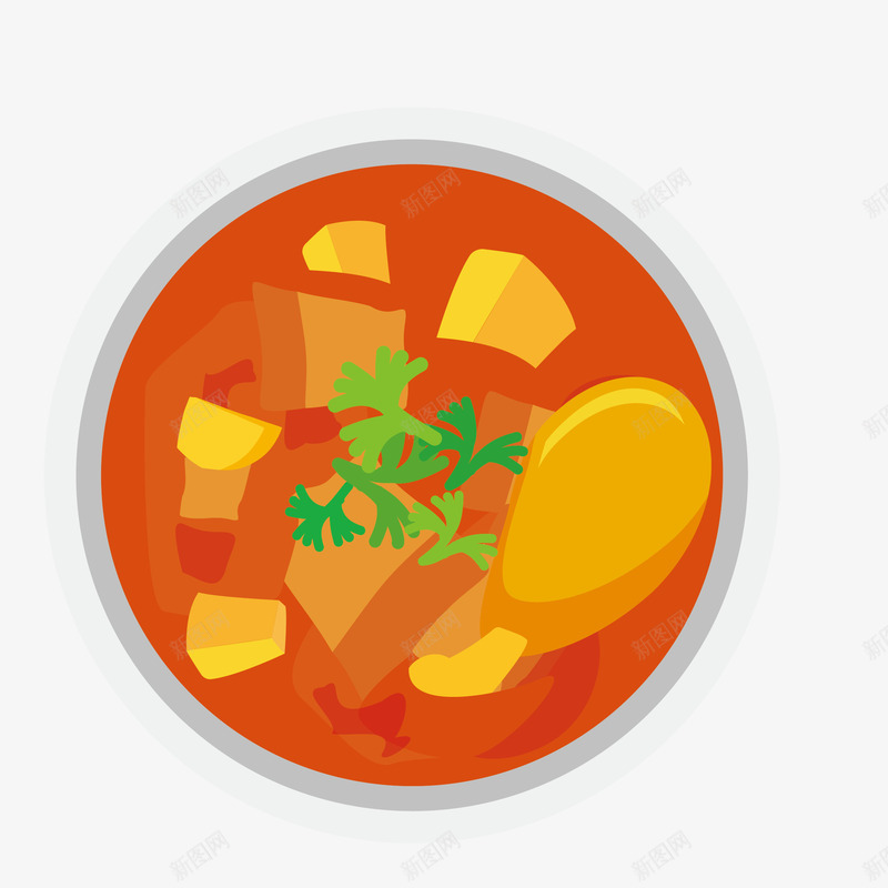 卡通手绘营养的粥png免抠素材_88icon https://88icon.com 健康的粥 卡通手绘 家庭 绿色的 营养的 青菜