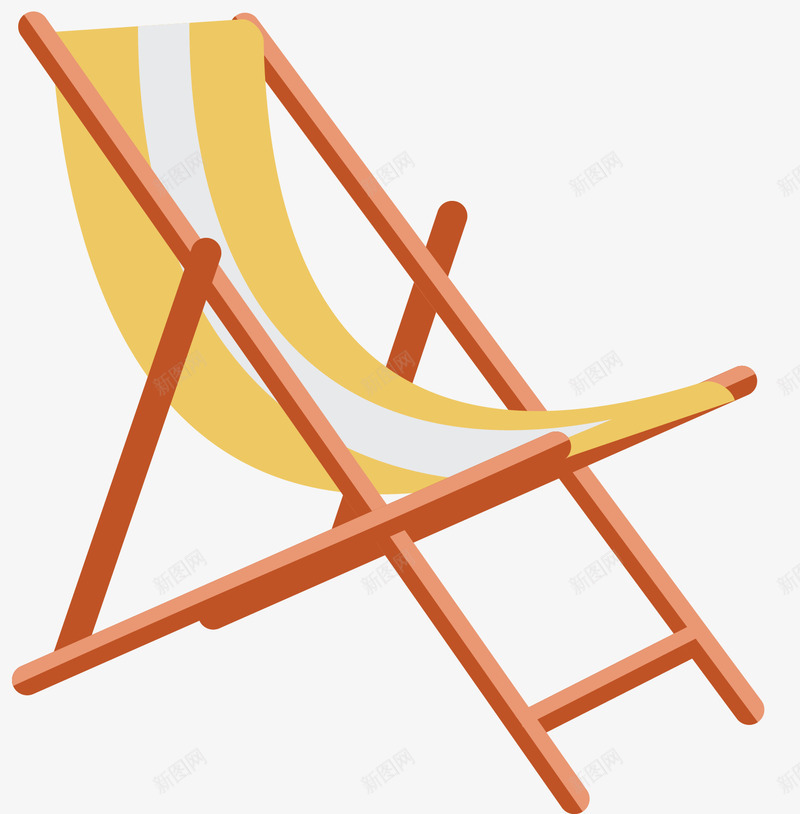 简单的卡通沙滩椅png免抠素材_88icon https://88icon.com 卡通沙滩椅 彩色沙滩椅 折叠椅 椅子 沙滩椅 矢量沙滩椅 简单