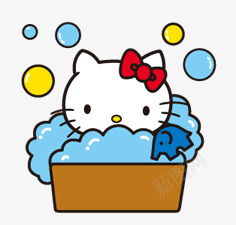 泡澡小象浴盆猫咪气泡png免抠素材_88icon https://88icon.com 气泡 浴盆