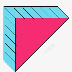 个性孟菲斯装饰孟菲斯风格立体三角形矢量图高清图片