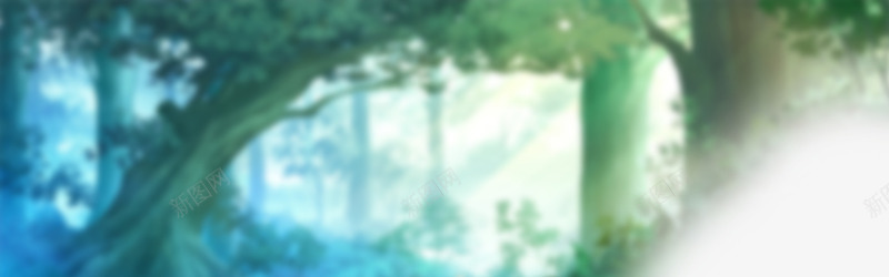 绿色羽化森林背景png免抠素材_88icon https://88icon.com 树木 森林 绿色背景