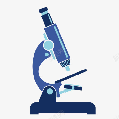 科技白色背景显微镜图标图标