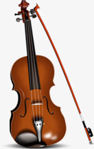棕色小提琴七夕情人节素材