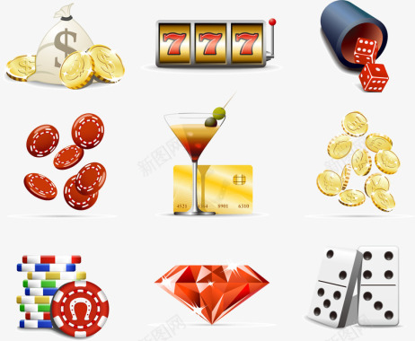 金色字娱乐赌博图标图标