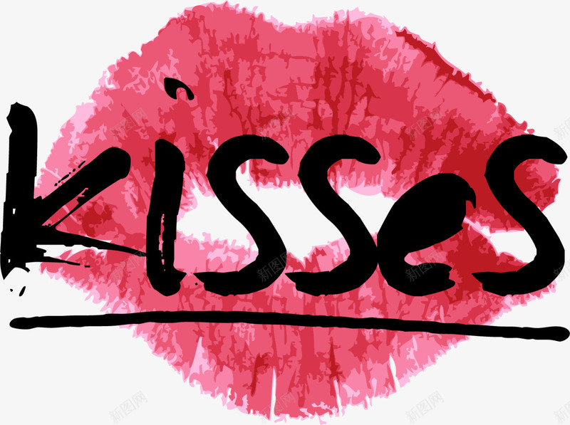 情人节kisses红唇艺术字png免抠素材_88icon https://88icon.com LOVE kisses 婚礼 接吻 接吻图 浪漫 爱情 红唇 黑色艺术字