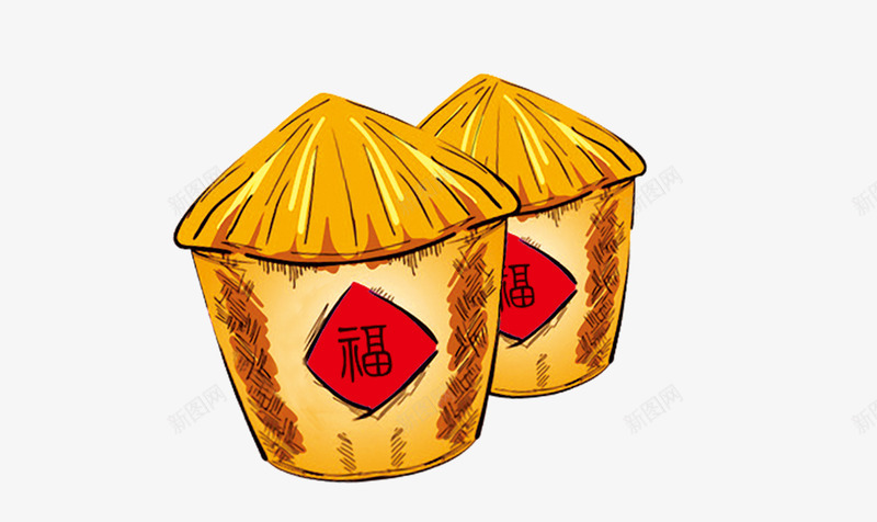 粮仓png免抠素材_88icon https://88icon.com 卡通粮仓 福字 粮仓