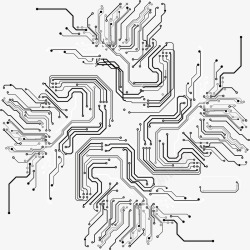 彩色卡通线路矢量图素材