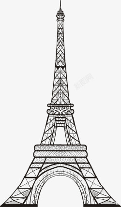 铁塔素描埃菲尔铁塔高清图片