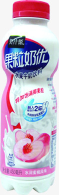 超市水蜜桃酸奶产品素材