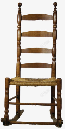 棕色木椅素材