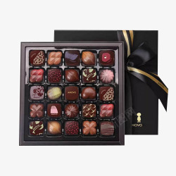 约会礼物情人节礼物盒子里的巧克力高清图片