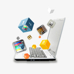 白色台式机键盘白色现代数码产品高清图片
