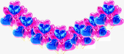 爱心效果气球颜色素材