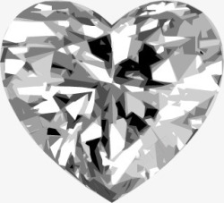 心形钻石七夕情人节素材