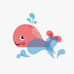 海洋破坏创意保护海洋动物插画元素高清图片