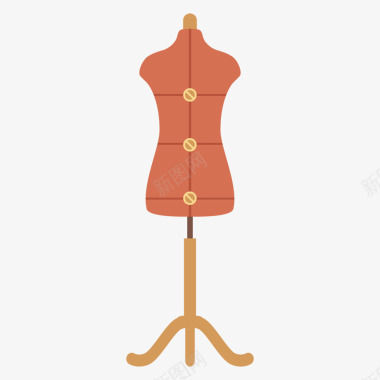 橘色banner服装衣架扁平图标矢量图图标