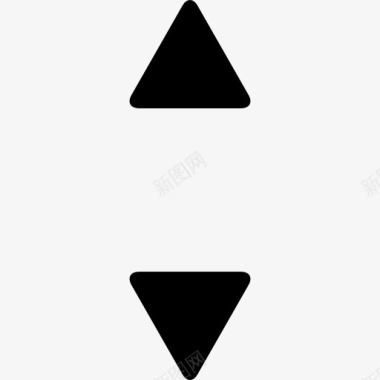 旋转箭头向上和向下的小三角箭头图标图标