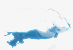 蓝色液体素材