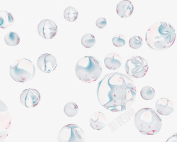 光影变幻科技元素透明的泡泡素材