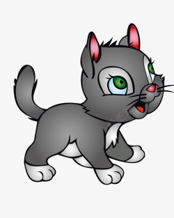 可爱卡通小猫素材