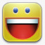 快乐小孩有趣的快乐笑脸雅虎奥马尔图标图标