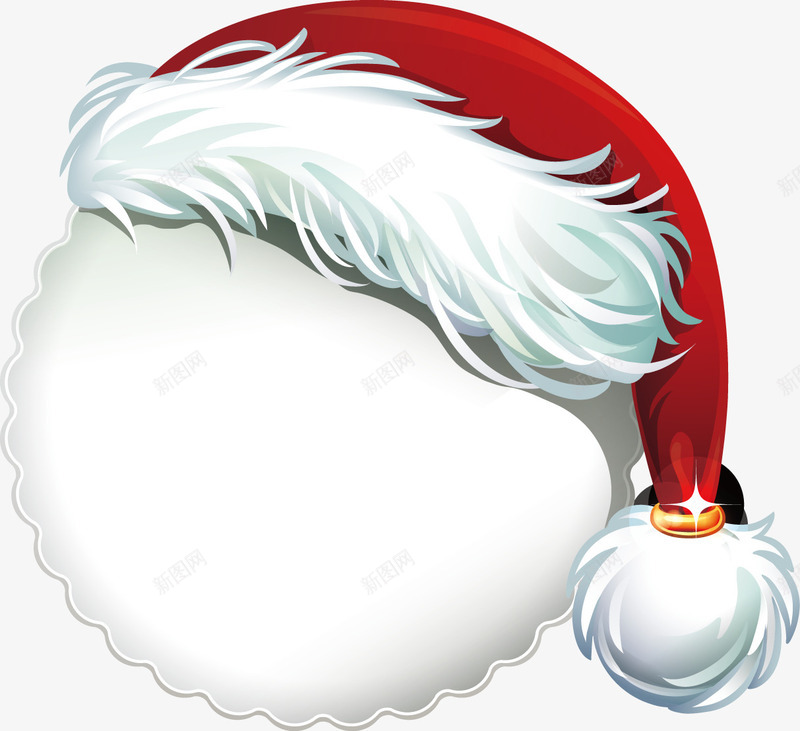创意红色圣诞帽促销图png免抠素材_88icon https://88icon.com 促销 商品 圣诞 新年 标签
