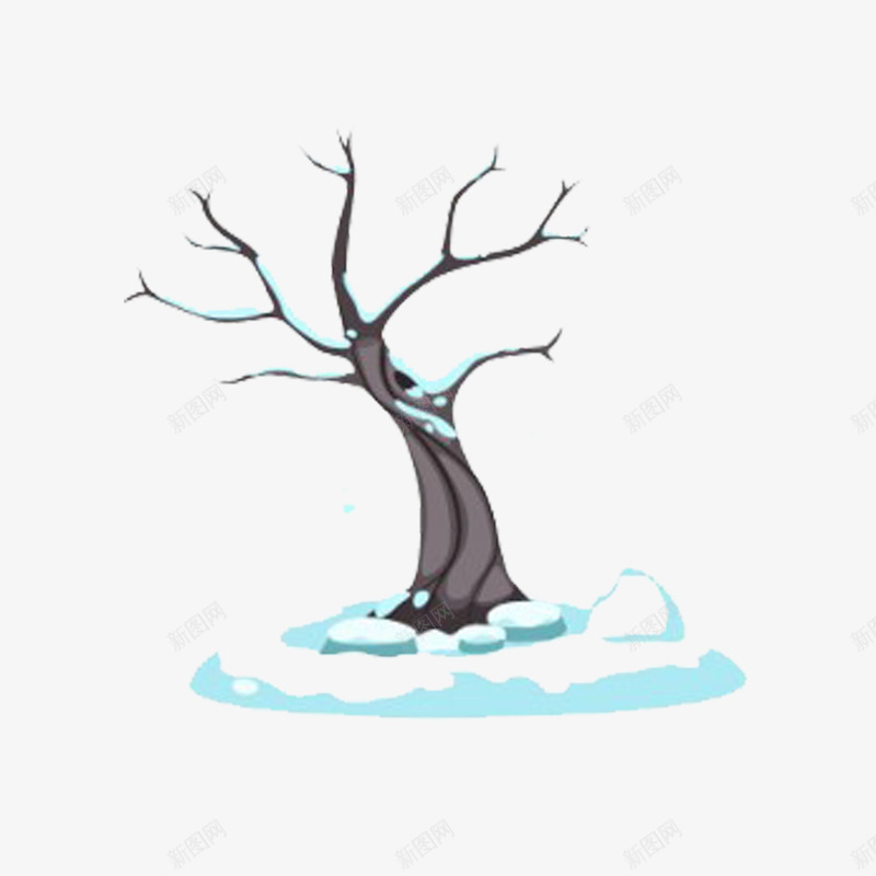 下雪的冬天孤独的树png免抠素材_88icon https://88icon.com 涓嬮洩 瀛嫭 瀵掑喎 鍐 鏍 闆