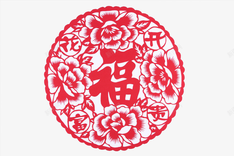 中国风红色福窗花图png免抠素材_88icon https://88icon.com 中国风 创意 卡通手绘 喜庆 水彩 福艺术字 红色 花朵