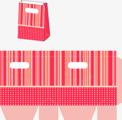 纸袋张开矢量图制作礼物袋高清图片
