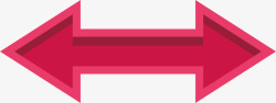 指示图案创意红色双向箭头高清图片