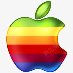 苹果彩虹图标图标